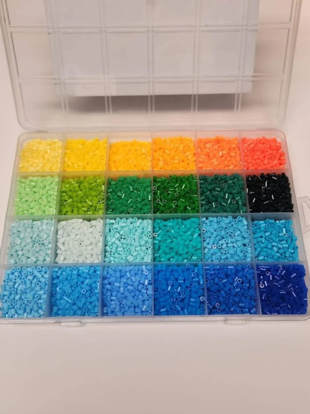 Mini Fuse Beads Kit 12,000 Beads 2.6mm in 24 Colors Craft Supplies Crafting Set